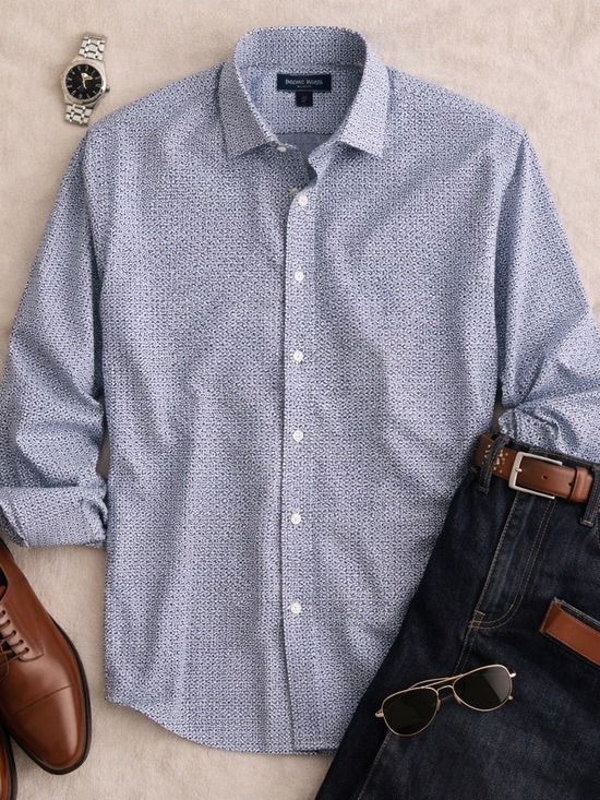 Ted Baker London Other - Ted Baker XXL Button Down Shirt Purple/Blue Print Long Sleeve Shirt Modern Fit